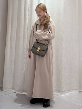 「アイテム（ワンピース/ドレス）」を使った、ありんこさん（レディース・155cm・20代）の冬コーディネート