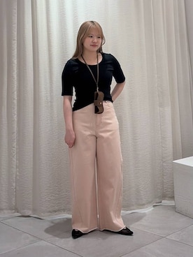 「CORSO ROMA，9（コルソローマ）のアイテム」を使った、ありんこさん（レディース・155cm）の春コーディネート