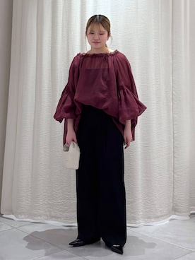 「BRIE LEON（ブリーレオン）のアイテム」を使った、ありんこさん（レディース・155cm）の春コーディネート