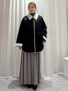 「アイテム（ブルゾン）」を使った、ありんこさん（レディース・155cm・20代）の秋コーディネート