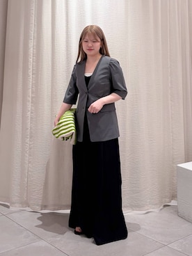 「beej（ビージ）のアイテム（バッグ）」を使った、ありんこさん（レディース・155cm）の夏コーディネート