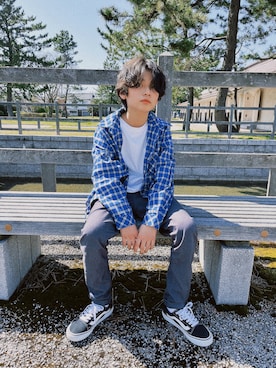 「ZOZOKIDSDAY」｜「アイテム（Tシャツ/カットソー）」を使った、長男さん（キッズ・143cm）の春コーディネート