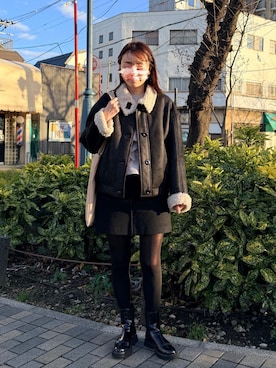 ゆ◡̈⋆さん（レディース・160cm）の冬コーディネート