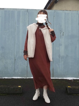 ゆ◡̈⋆さん（レディース・163cm）の冬コーディネート