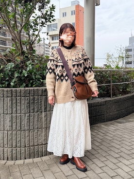 「CHARLES & KEITH（チャールズ & キース）のアイテム」を使った、ゆ◡̈⋆さん（レディース・160cm）の冬コーディネート