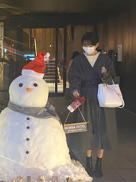 「ABITOKYO（アビトーキョー）のアイテム（ジャケット/アウター）」を使った、2nrm2さん（レディース・165cm）の冬コーディネート