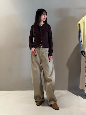 「EDITION（エディション）のアイテム（パンツ）」を使った、Shimakawa_TOMORROWLANDさん（レディース・163cm）の春コーディネート