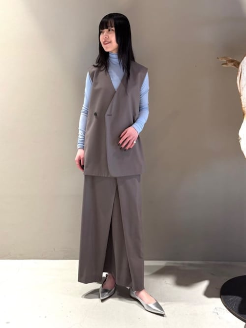 EDITION（エディション）の「□ウールトロピカル Vネックジレ（ベスト