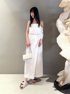 「ラップスカート」｜Shimakawa_TOMORROWLANDさん（レディース・163cm）の夏コーディネート