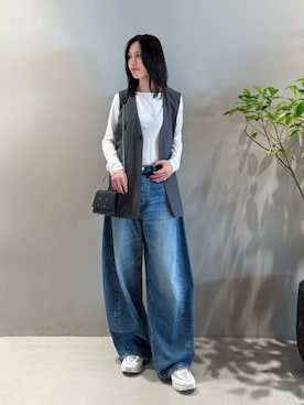 「EDITION（エディション）のアイテム」を使った、Shimakawa_TOMORROWLANDさん（レディース・163cm）の秋コーディネート