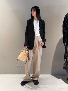 「EDITION（エディション）のアイテム」を使った、Shimakawa_TOMORROWLANDさん（レディース・163cm）の春コーディネート