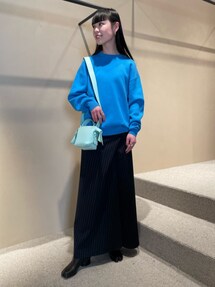 BACCA（バッカ）の「ストライプウールギャバジン ラップスカート