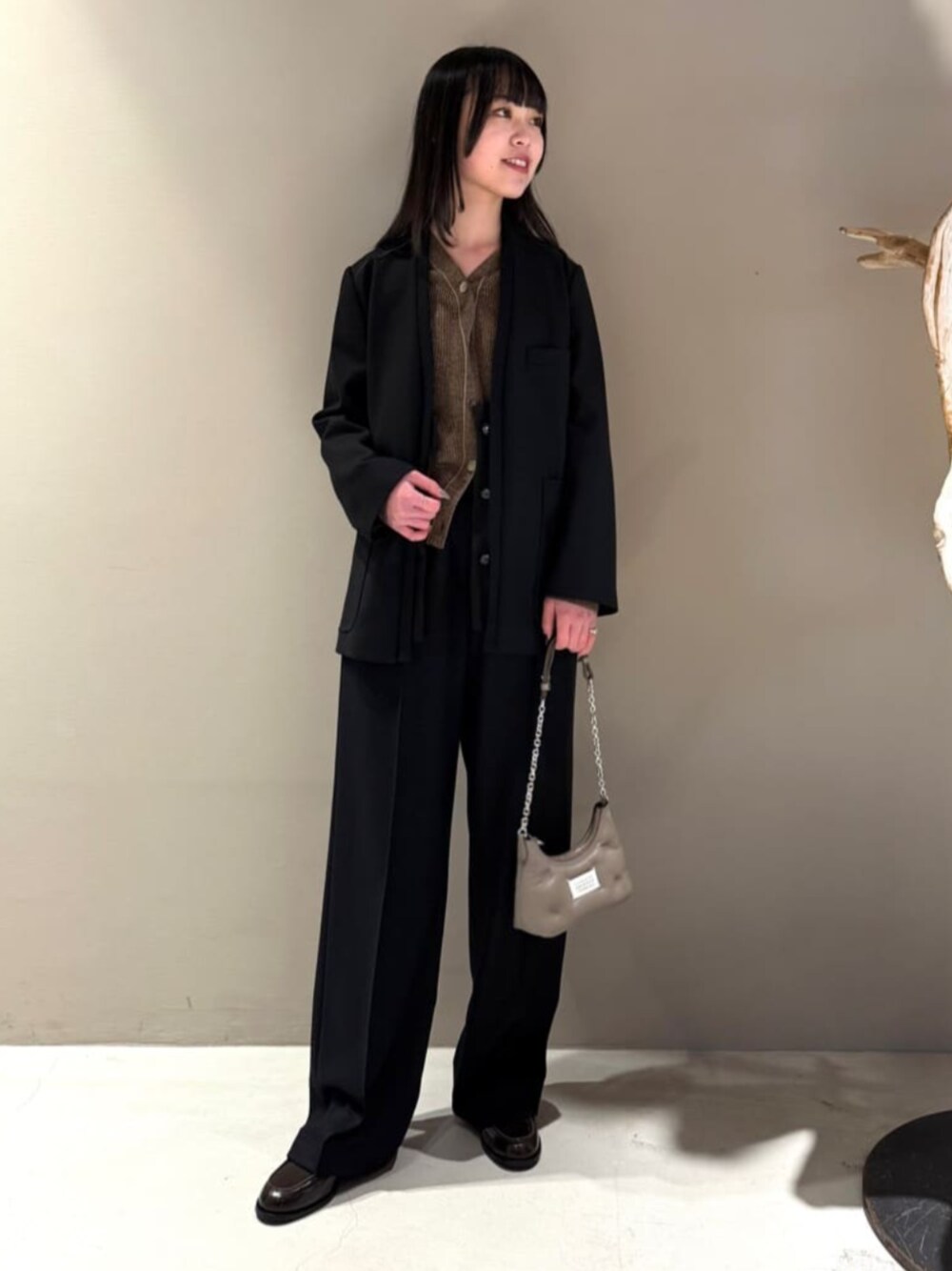 BACCA（バッカ）の「ウールサキソニー ノーカラージャケット（ダウン