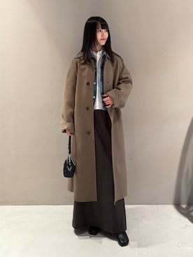 「EDITION（エディション）のアイテム」を使った、Shimakawa_TOMORROWLANDさん（レディース・163cm）の冬コーディネート