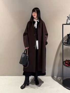 「EDITION（エディション）のアイテム」を使った、Shimakawa_TOMORROWLANDさん（レディース・163cm）の冬コーディネート