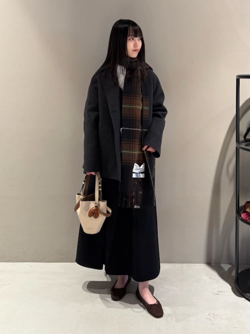 ウールカシミヤ ダブルフェイス ショートコート（ピーコート