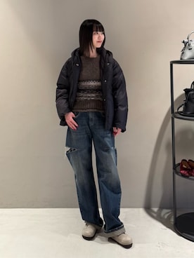 「EDITION（エディション）のアイテム」を使った、Shimakawa_TOMORROWLANDさん（レディース・163cm）の冬コーディネート