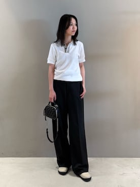「EDITION（エディション）のアイテム（パンツ）」を使った、Shimakawa_TOMORROWLANDさん（レディース・163cm）の夏コーディネート
