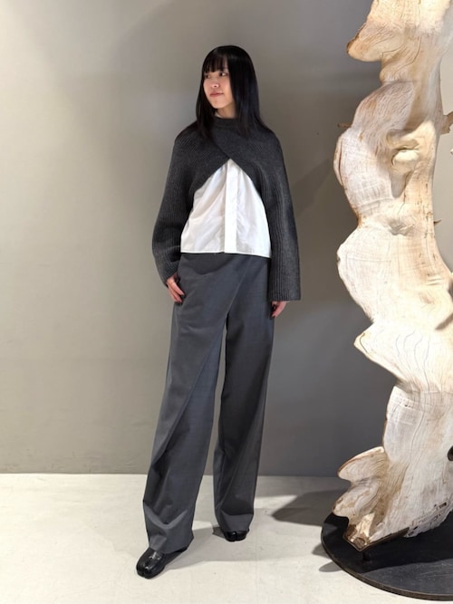 Edition スラックス パンツ Super140's ウールトロピカル ラップ