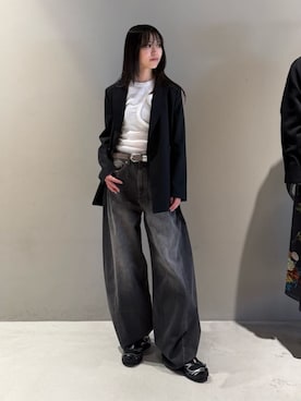 「EDITION（エディション）のアイテム」を使った、Shimakawa_TOMORROWLANDさん（レディース・163cm）の春コーディネート