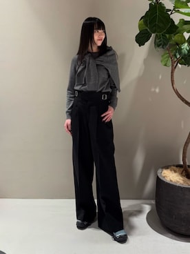 「EDITION（エディション）のアイテム」を使った、Shimakawa_TOMORROWLANDさん（レディース・163cm）の秋コーディネート