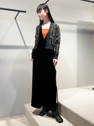 CABaN ベロアワンピース ソフトべロア ストラップワンピース | CABaN/キャバン | 三越伊勢丹