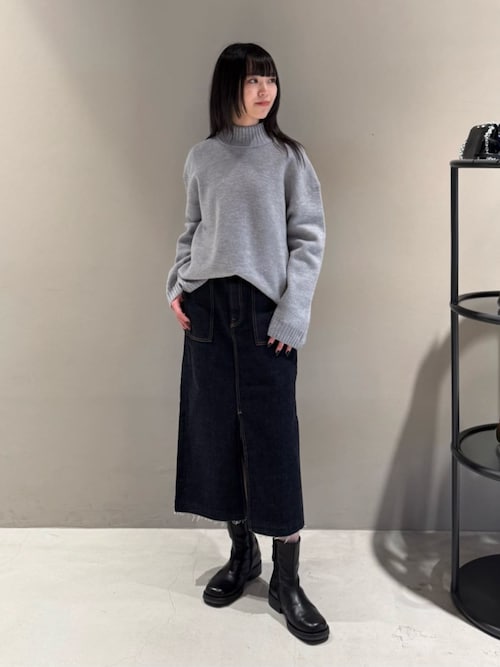 Edition（エディション） デニムスカート ワンウオッシュ