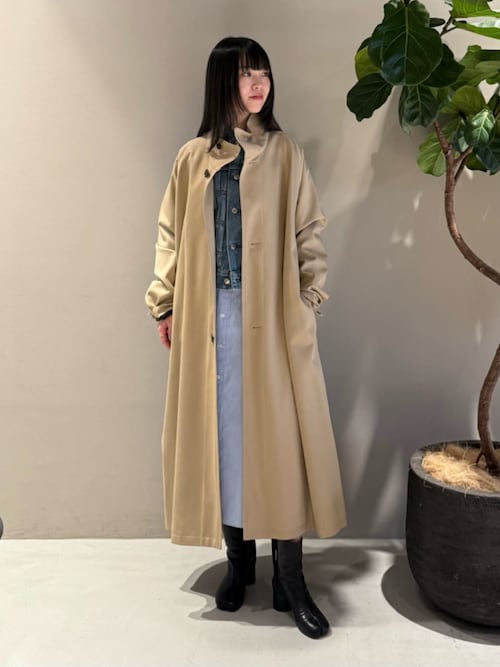 CABaN ウールギャバジン　スタンド　カラーコート CABaN ウールギャバジン スタンドカラーコート | CABaN