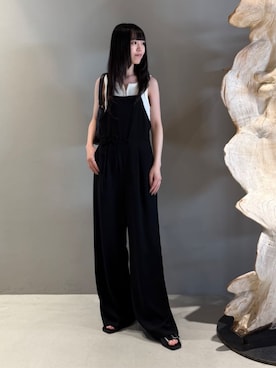 「アイテム（つなぎ/オールインワン）」を使った、Shimakawa_TOMORROWLANDさん（レディース・163cm）の夏コーディネート