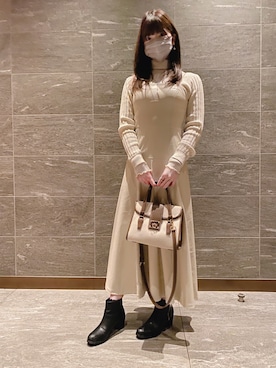 「Settimissimo（セッティミッシモ）のアイテム」を使った、りさんぬさん（レディース・168cm）の冬コーディネート