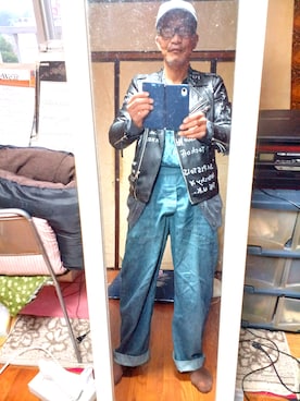 「Y's（ワイズ）のアイテム（オールインワン・サロペット）」を使った、薮内裕人さん（メンズ・169cm）の夏コーディネート