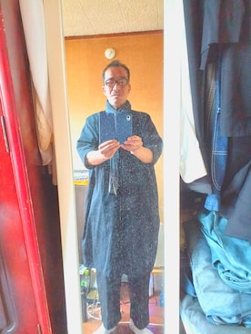 「Y's（ワイズ）のアイテム（ジャケット/アウター）」を使った、薮内裕人さん（メンズ・169cm）の春コーディネート