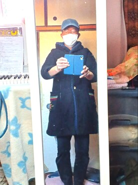 「Amina（アミナ）のアイテム」を使った、薮内裕人さん（メンズ・169cm）の冬コーディネート