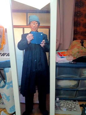 「Y's（ワイズ）のアイテム（トップス）」を使った、薮内裕人さん（メンズ・169cm）の冬コーディネート