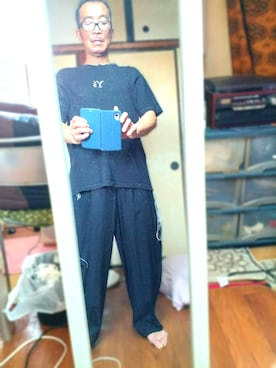 「Y's（ワイズ）のアイテム（その他パンツ）」を使った、薮内裕人さん（メンズ・169cm）の夏コーディネート