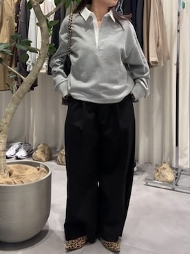 「ラガーシャツ」｜doudouyunaさん（レディース・157cm）の秋コーディネート