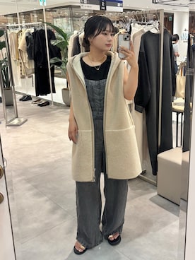 「アイテム（つなぎ/オールインワン）」を使った、doudouyunaさん（レディース・157cm）の夏コーディネート