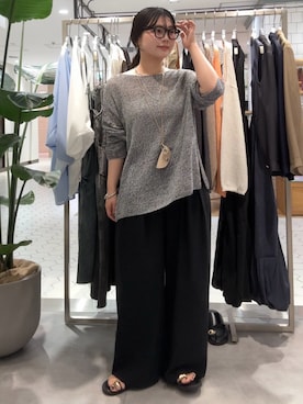 「アイテム（ネックレス、ベージュ系）」を使った、doudouyunaさん（レディース・158cm）の夏コーディネート