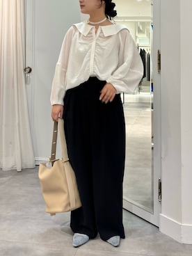 「DouDou（ドゥドゥ）のアイテム（バッグ）」を使った、doudouyunaさん（レディース・158cm）の春コーディネート