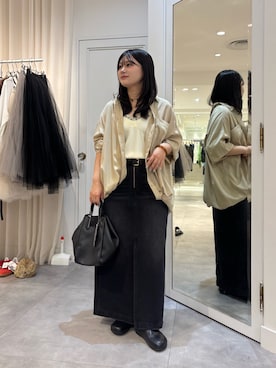 「レースキャミ」｜doudouyunaさん（レディース・158cm）の秋コーディネート