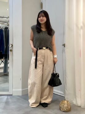 「DouDou（ドゥドゥ）のアイテム（パンツ）」を使った、doudouyunaさん（レディース・158cm）の秋コーディネート