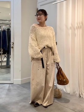 「DouDou（ドゥドゥ）のアイテム（パンツ）」を使った、doudouyunaさん（レディース・158cm）の秋コーディネート