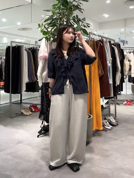 「DouDou（ドゥドゥ）のアイテム（パンツ）」を使った、doudouyunaさん（レディース・158cm）の秋コーディネート