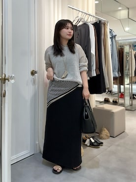「DouDou（ドゥドゥ）のアイテム（カーディガン/ボレロ）」を使った、doudouyunaさん（レディース・158cm）の秋コーディネート