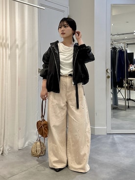 「DouDou（ドゥドゥ）のアイテム（パンツ）」を使った、doudouyunaさん（レディース・158cm）の秋コーディネート