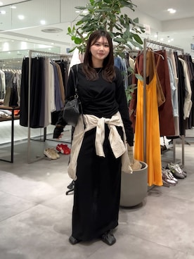 「DouDou（ドゥドゥ）のアイテム（バッグ）」を使った、doudouyunaさん（レディース・158cm）の秋コーディネート
