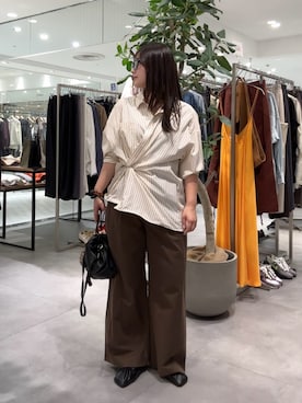 「DouDou（ドゥドゥ）のアイテム（パンツ）」を使った、doudouyunaさん（レディース・158cm）の秋コーディネート