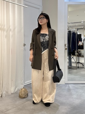 「DouDou（ドゥドゥ）のアイテム（パンツ）」を使った、doudouyunaさん（レディース・158cm）の秋コーディネート