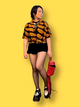 「ロックコーデ」｜tasobellさん（レディース・153cm）の春コーディネート
