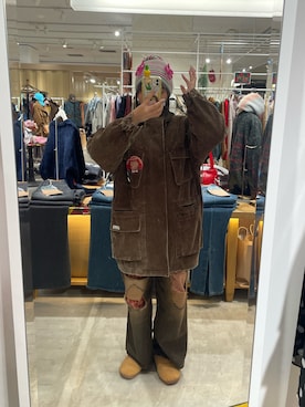 「アイテム（モッズコート）」を使った、濱川　ひよりさん（レディース・162cm）の冬コーディネート